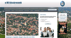 Desktop Screenshot of amikisvarosunk.hu